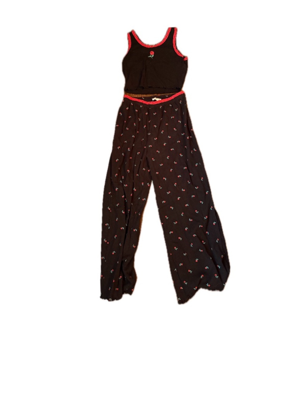 Messy bun just chillin pj rose set